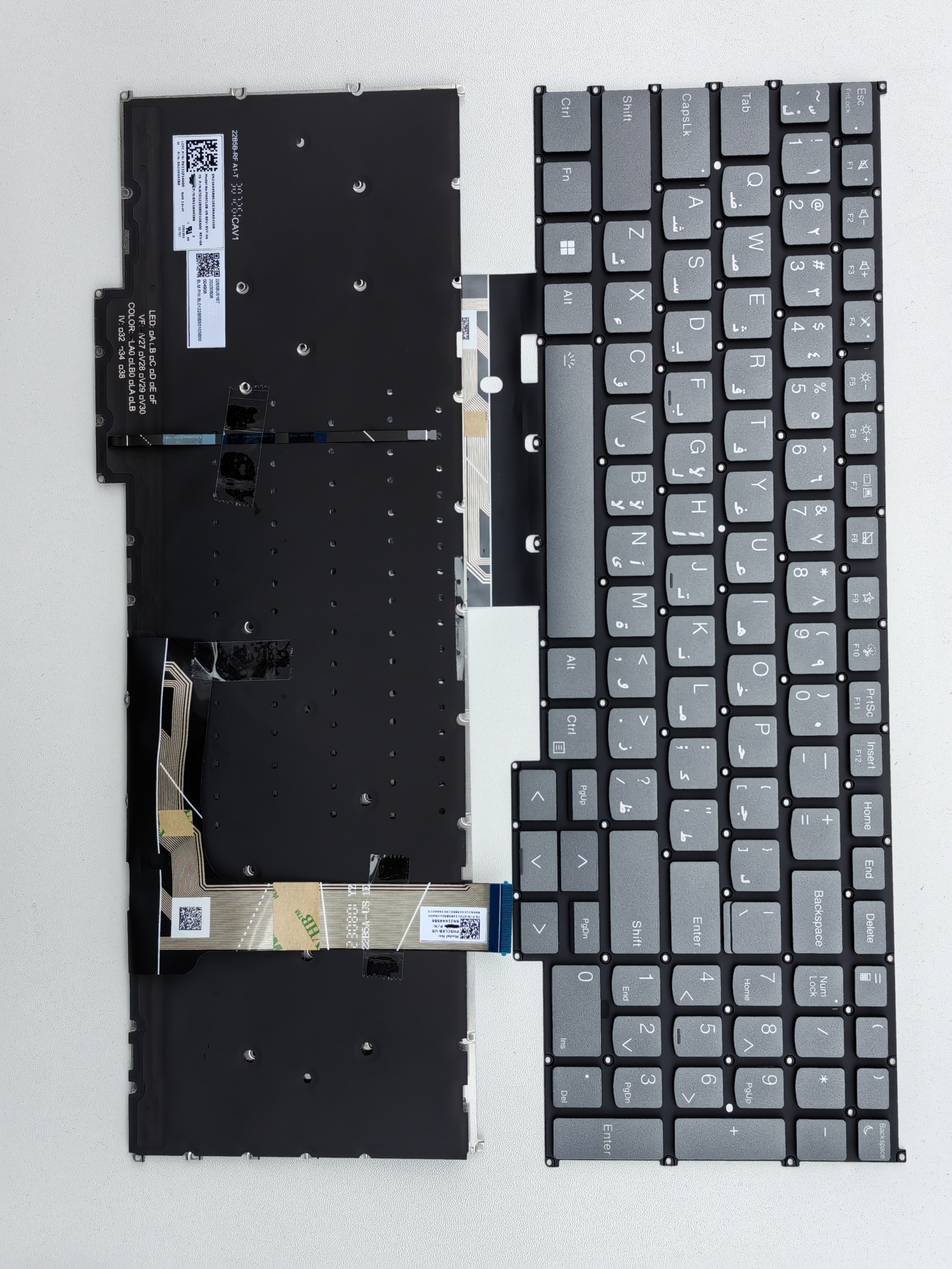 Picture of New Replacement Laptop Keyboard For LENOVO 16G6/16G7/16P G4 G5 IRH IRLThinkbook16+16p Grey Backlit AR Layout